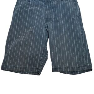 Vans Men’s Chino Shorts Size 32 Black White Stripe V Graphic‎ Skate Streetwear